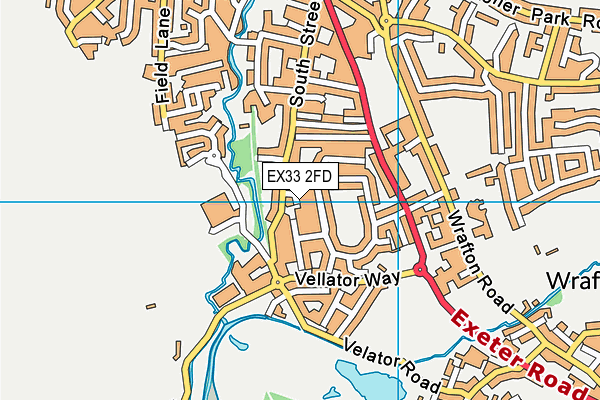EX33 2FD map - OS VectorMap District (Ordnance Survey)