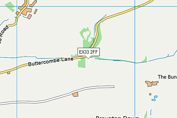 EX33 2FF map - OS VectorMap District (Ordnance Survey)
