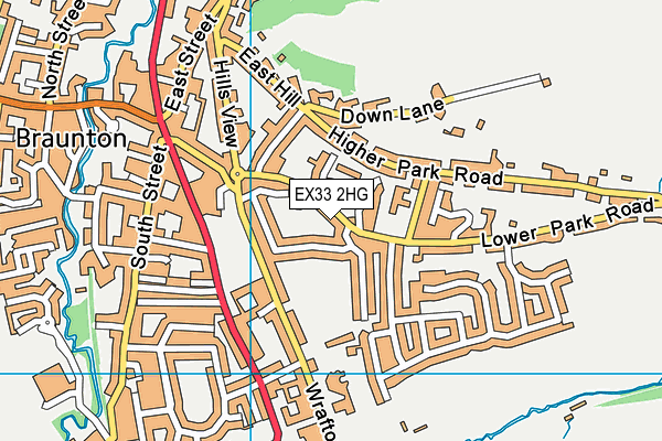 EX33 2HG map - OS VectorMap District (Ordnance Survey)