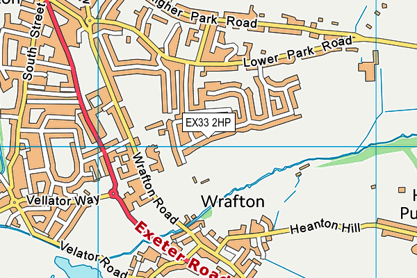 North Devon Athletics Track map (EX33 2HP) - OS VectorMap District (Ordnance Survey)