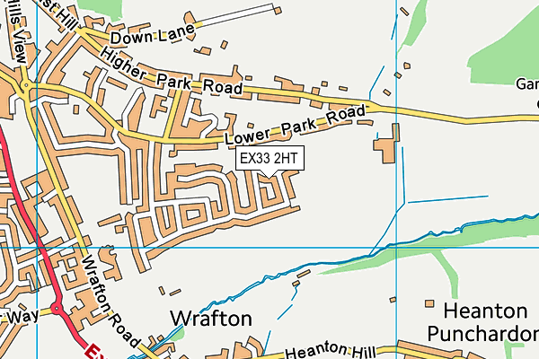 EX33 2HT map - OS VectorMap District (Ordnance Survey)