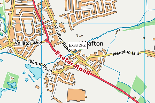 EX33 2HZ map - OS VectorMap District (Ordnance Survey)