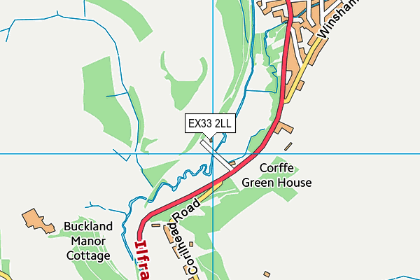 EX33 2LL map - OS VectorMap District (Ordnance Survey)