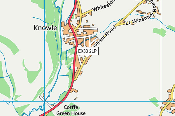 EX33 2LP map - OS VectorMap District (Ordnance Survey)