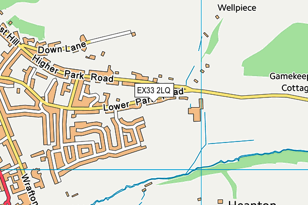 EX33 2LQ map - OS VectorMap District (Ordnance Survey)