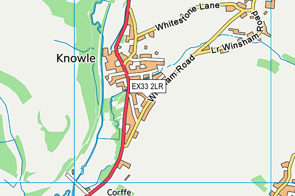 EX33 2LR map - OS VectorMap District (Ordnance Survey)