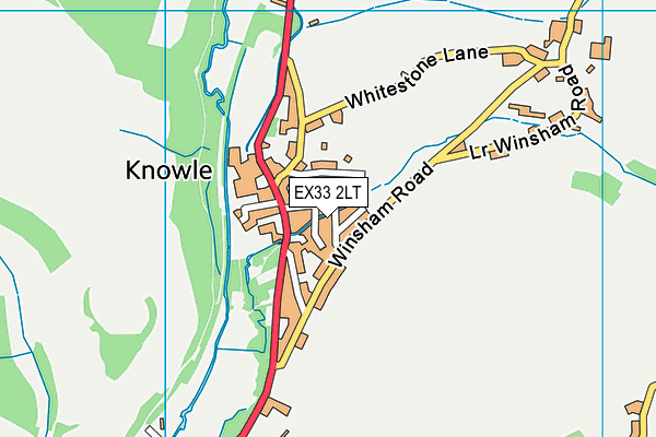 EX33 2LT map - OS VectorMap District (Ordnance Survey)