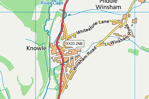 EX33 2NB map - OS VectorMap District (Ordnance Survey)