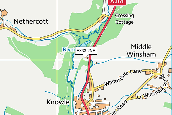 EX33 2NE map - OS VectorMap District (Ordnance Survey)