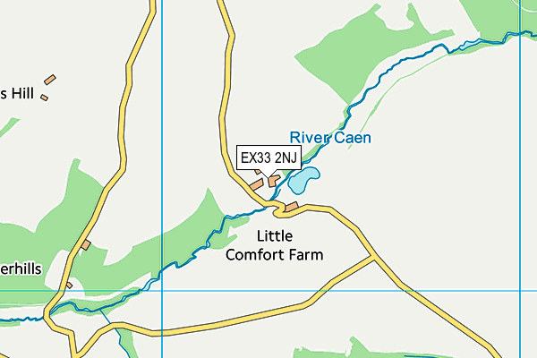 EX33 2NJ map - OS VectorMap District (Ordnance Survey)