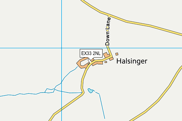 EX33 2NL map - OS VectorMap District (Ordnance Survey)