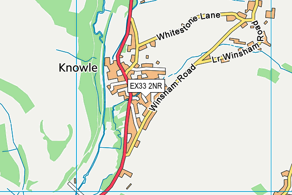 EX33 2NR map - OS VectorMap District (Ordnance Survey)