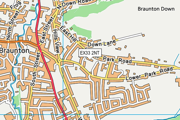 EX33 2NT map - OS VectorMap District (Ordnance Survey)