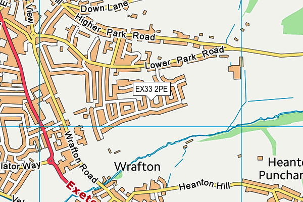 EX33 2PE map - OS VectorMap District (Ordnance Survey)