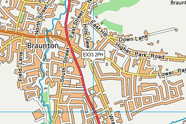 EX33 2PH map - OS VectorMap District (Ordnance Survey)