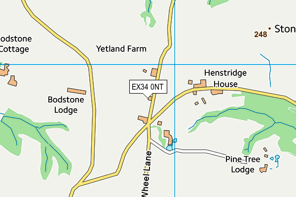 EX34 0NT map - OS VectorMap District (Ordnance Survey)