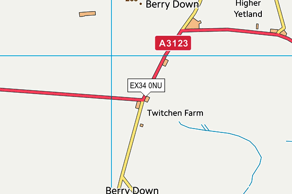 EX34 0NU map - OS VectorMap District (Ordnance Survey)