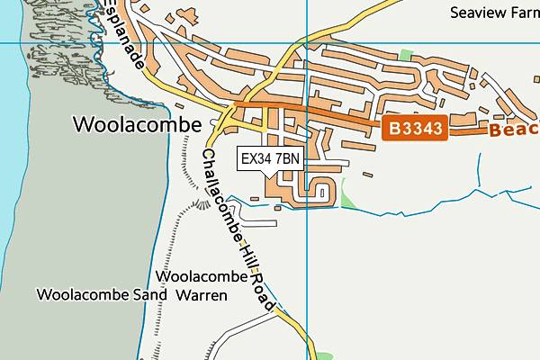 EX34 7BN map - OS VectorMap District (Ordnance Survey)