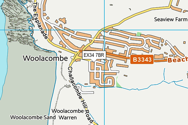 EX34 7BR map - OS VectorMap District (Ordnance Survey)