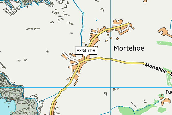 EX34 7DR map - OS VectorMap District (Ordnance Survey)