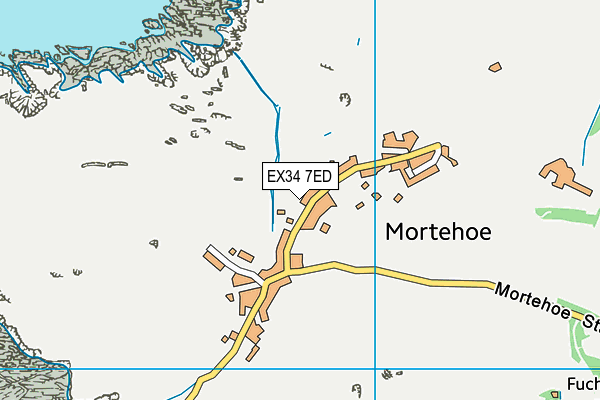 EX34 7ED map - OS VectorMap District (Ordnance Survey)