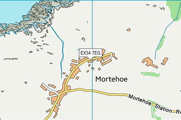 EX34 7EG map - OS VectorMap District (Ordnance Survey)