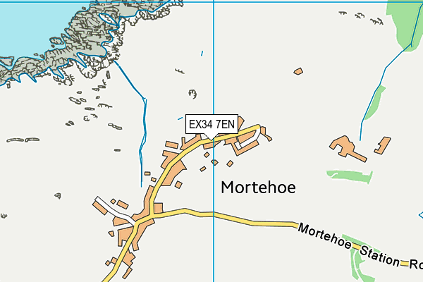 EX34 7EN map - OS VectorMap District (Ordnance Survey)