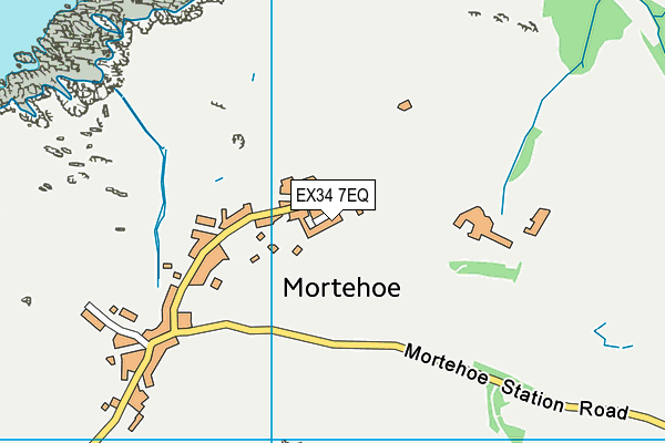 EX34 7EQ map - OS VectorMap District (Ordnance Survey)