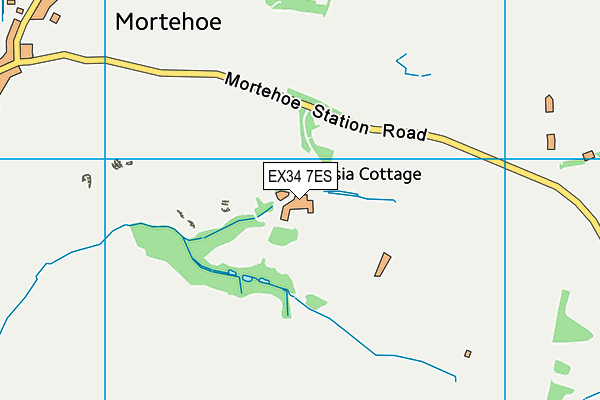 EX34 7ES map - OS VectorMap District (Ordnance Survey)