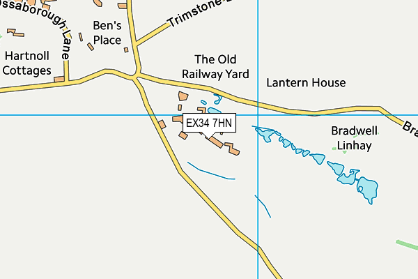 Willingcott Valley Holiday Resort (Closed) map (EX34 7HN) - OS VectorMap District (Ordnance Survey)