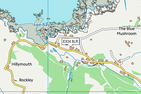 EX34 8LR map - OS VectorMap District (Ordnance Survey)