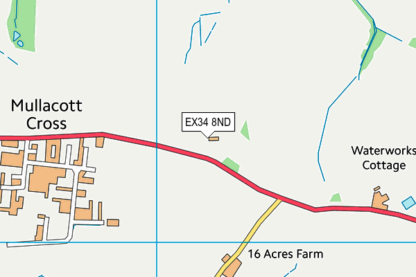 EX34 8ND map - OS VectorMap District (Ordnance Survey)