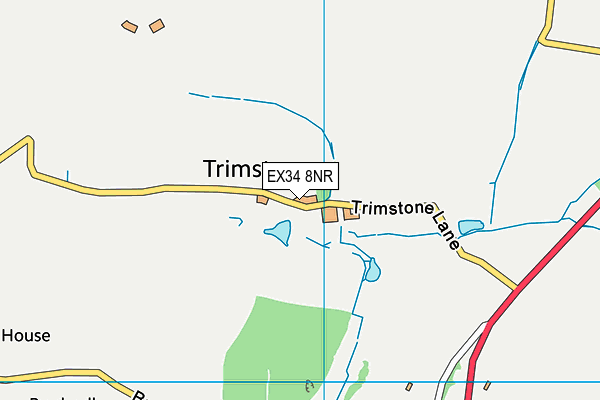 EX34 8NR map - OS VectorMap District (Ordnance Survey)