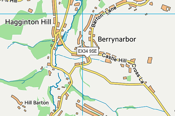 Berrynarbor Church of England Primary School map (EX34 9SE) - OS VectorMap District (Ordnance Survey)