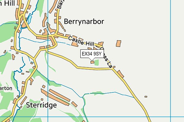 EX34 9SY map - OS VectorMap District (Ordnance Survey)