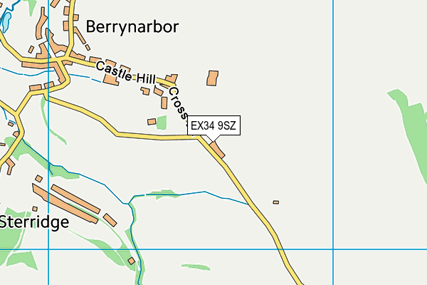 EX34 9SZ map - OS VectorMap District (Ordnance Survey)