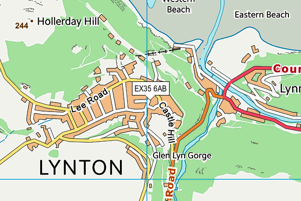 EX35 6AB map - OS VectorMap District (Ordnance Survey)