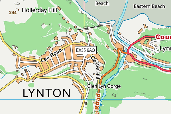 EX35 6AQ map - OS VectorMap District (Ordnance Survey)