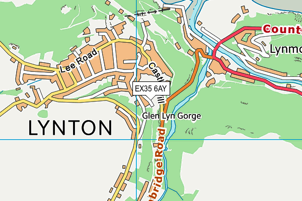 EX35 6AY map - OS VectorMap District (Ordnance Survey)