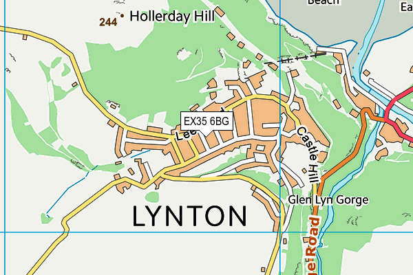 EX35 6BG map - OS VectorMap District (Ordnance Survey)