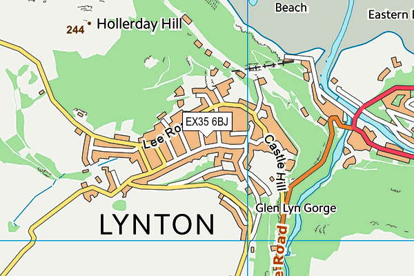 EX35 6BJ map - OS VectorMap District (Ordnance Survey)