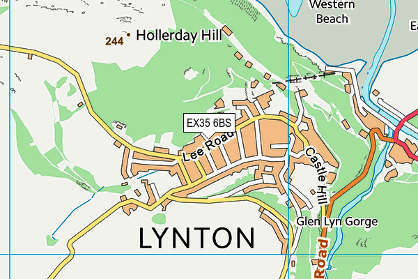 Map of THE LYNTON CINEMA LIMITED at district scale