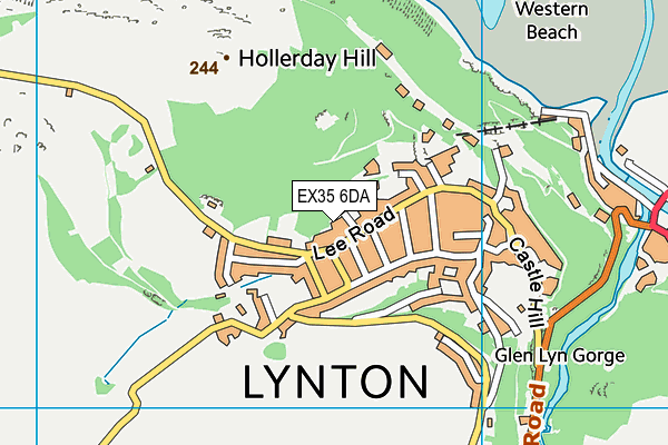 EX35 6DA map - OS VectorMap District (Ordnance Survey)