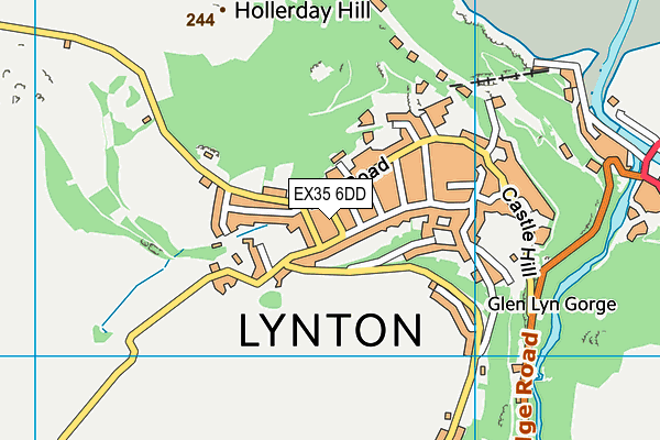 EX35 6DD map - OS VectorMap District (Ordnance Survey)