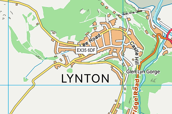 EX35 6DF map - OS VectorMap District (Ordnance Survey)