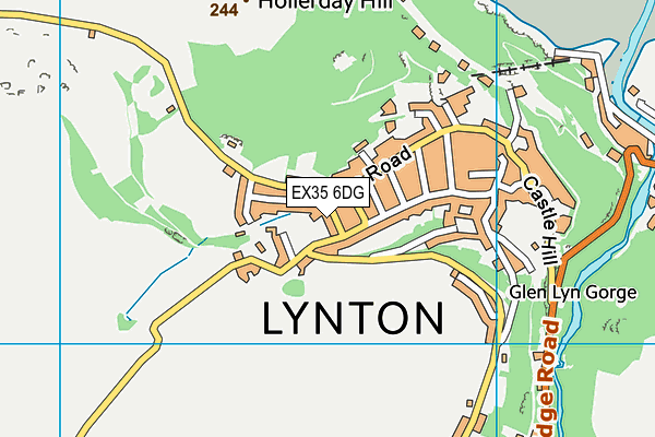 EX35 6DG map - OS VectorMap District (Ordnance Survey)