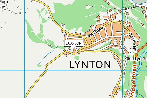 EX35 6DN map - OS VectorMap District (Ordnance Survey)