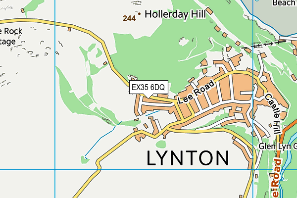 Holman Park map (EX35 6DQ) - OS VectorMap District (Ordnance Survey)