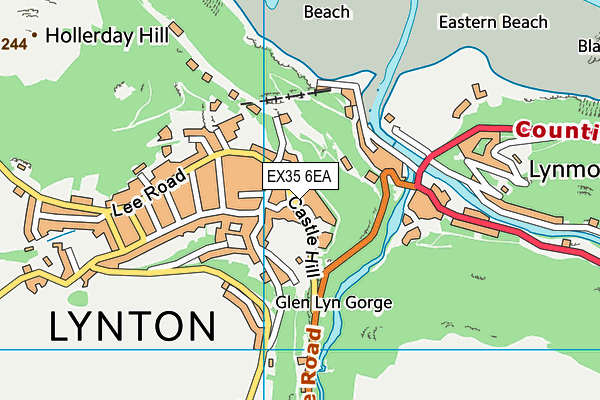 EX35 6EA map - OS VectorMap District (Ordnance Survey)