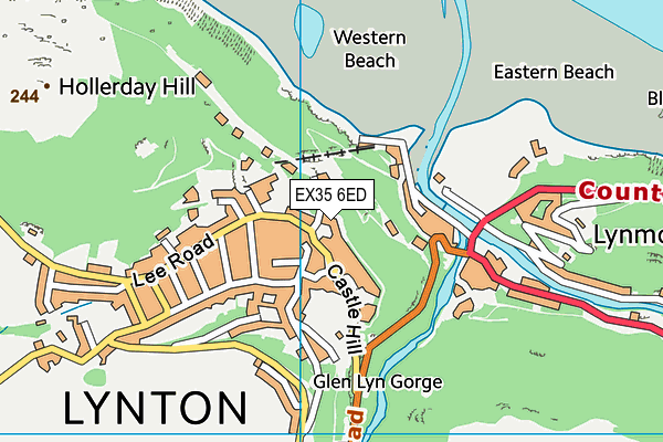 EX35 6ED map - OS VectorMap District (Ordnance Survey)